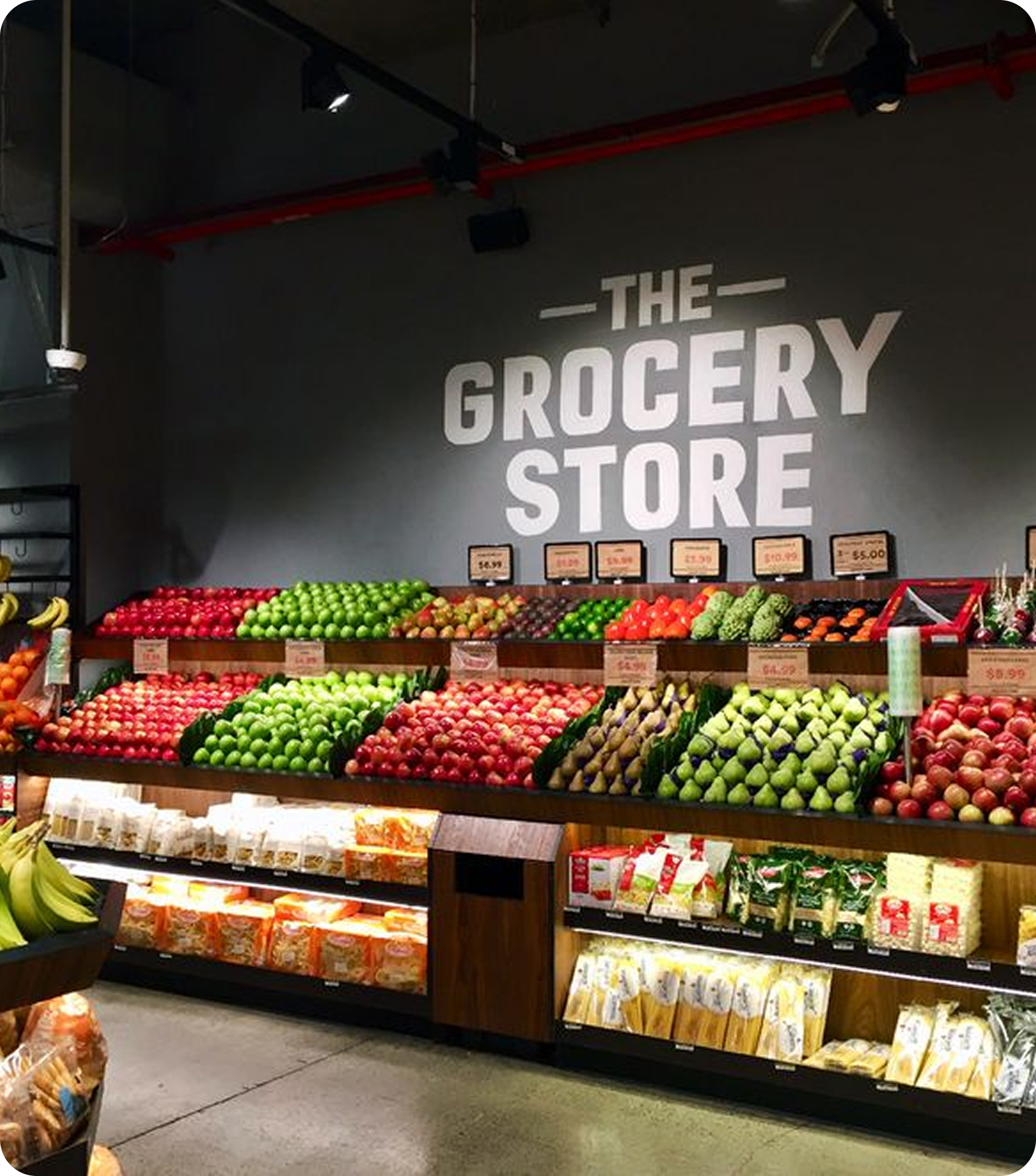 Grocery store interior